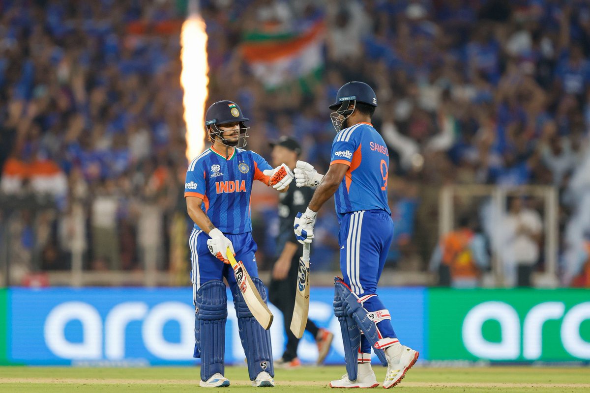 mpparimal's tweet photo. Historic Third!
Pure magic with the bat. Absolute fire with the ball. #TeamIndia 🇮🇳 delivers a flawless all-round performance to seal the deal in an unforgettable final match of #T20WorldCup against New Zealand. The trophy 🏆 comes home.
@BCCI @ICC #INDvsNZ #IndiaVsNewZealand
#T20WorldCup2026final