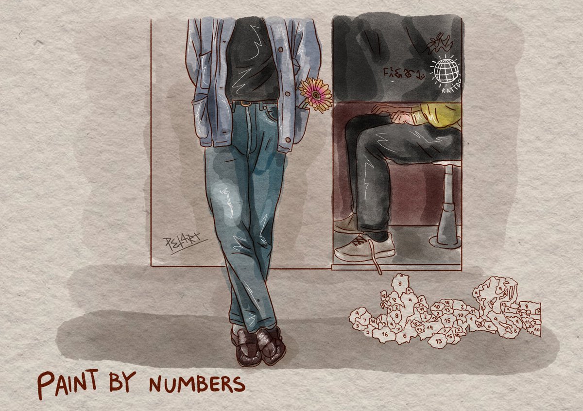 ponypolioli's tweet image. ♡*｡⁠.paint by numbers × harry styles .⁠｡⁠*⁠♡