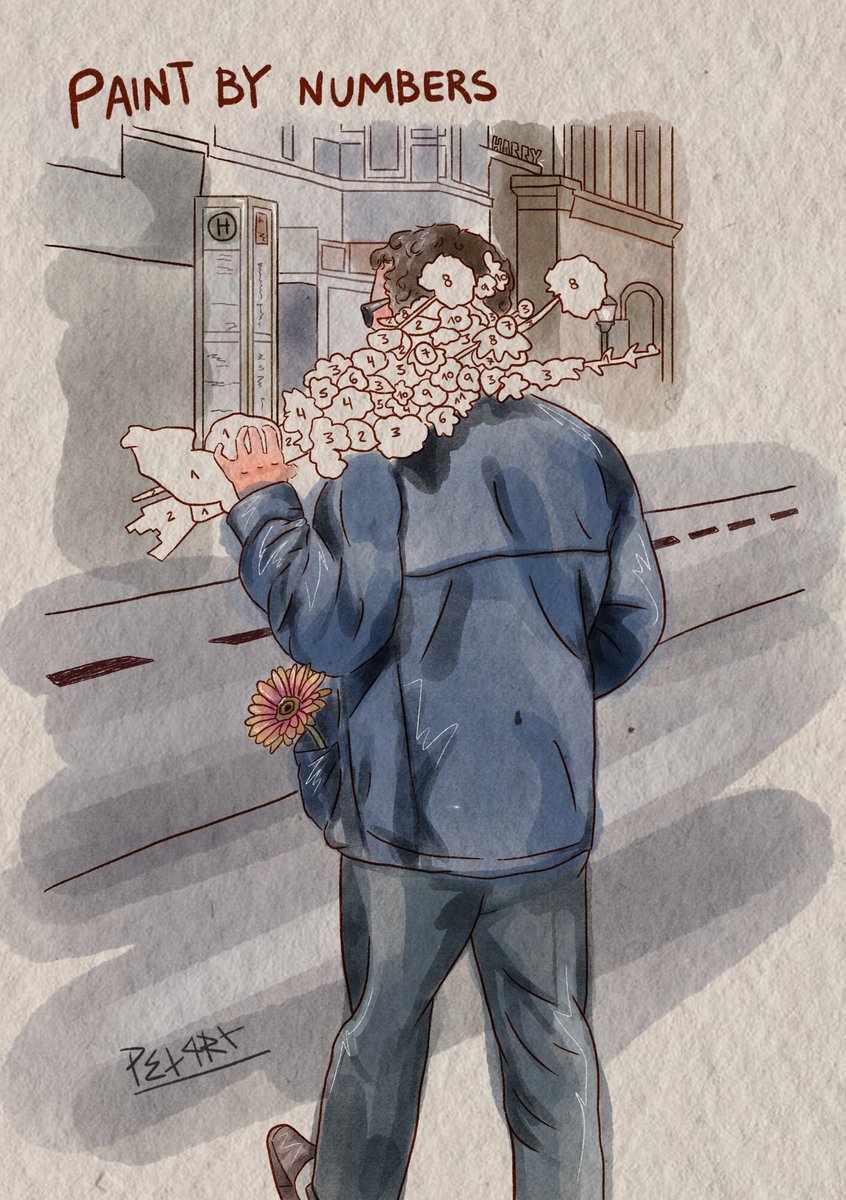 ponypolioli's tweet image. ♡*｡⁠.paint by numbers × harry styles .⁠｡⁠*⁠♡