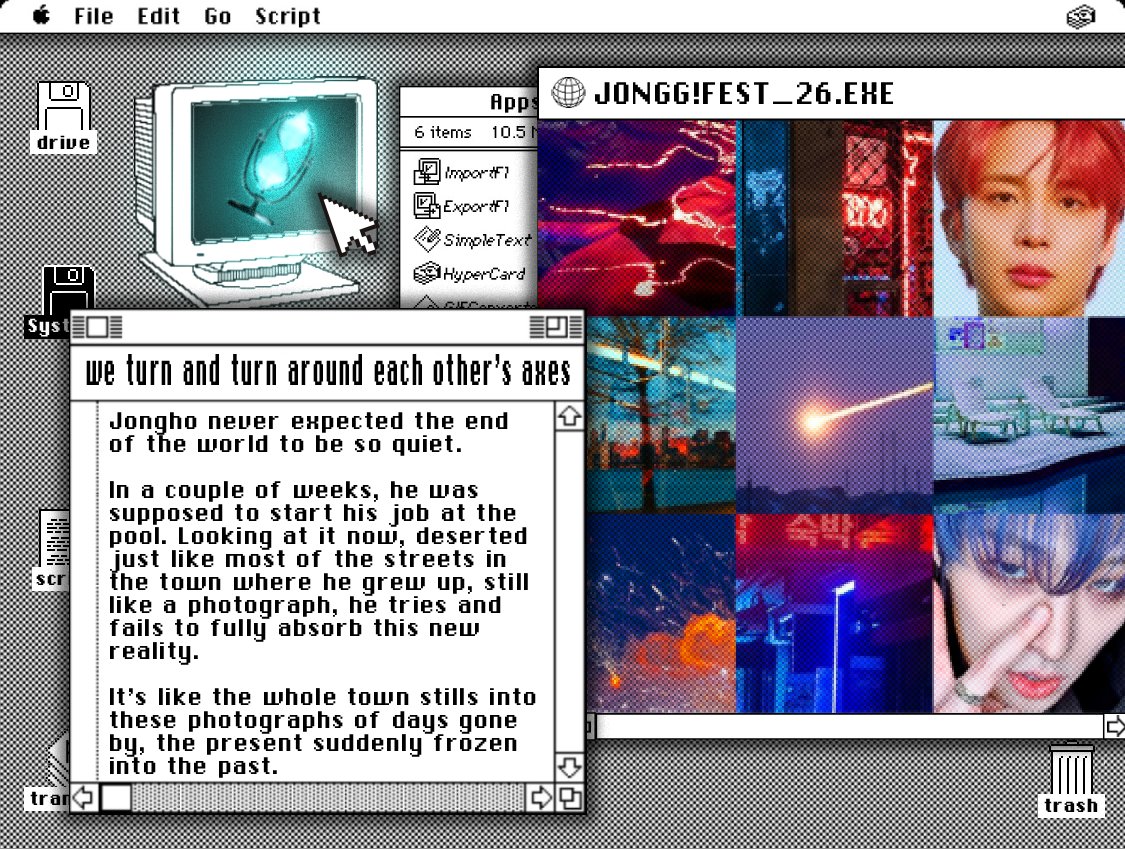 ➫ J0NGG!FEST_26 D.05
. ✴︎  ݁˖ we turn and turn around each other's axes .ᐟ
🔗archiveofourown.org/collections/JO…