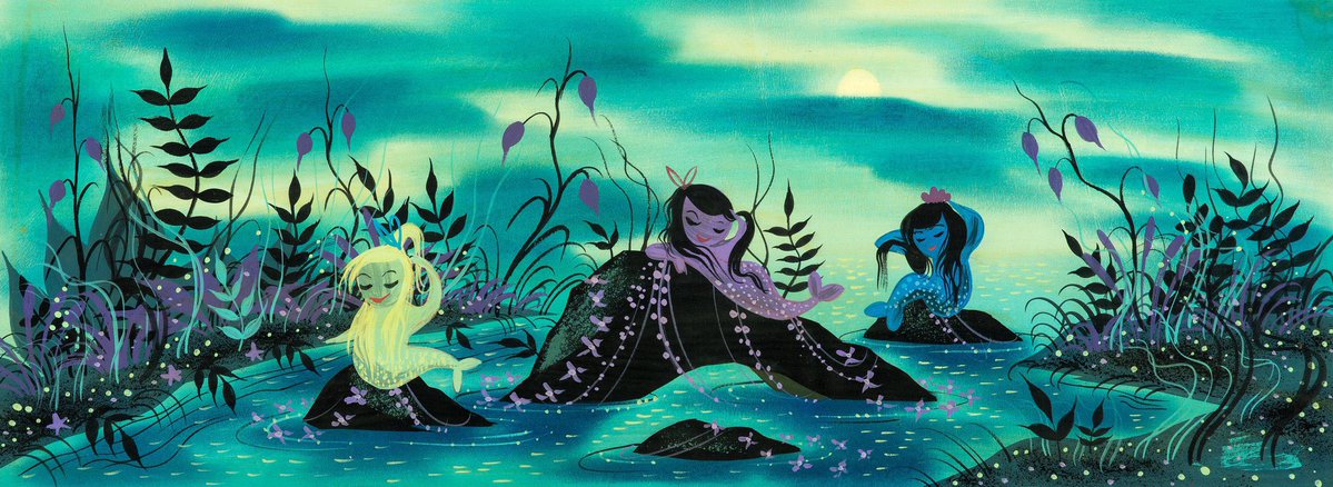 Mary Blair concept art for Peter Pan (1953)