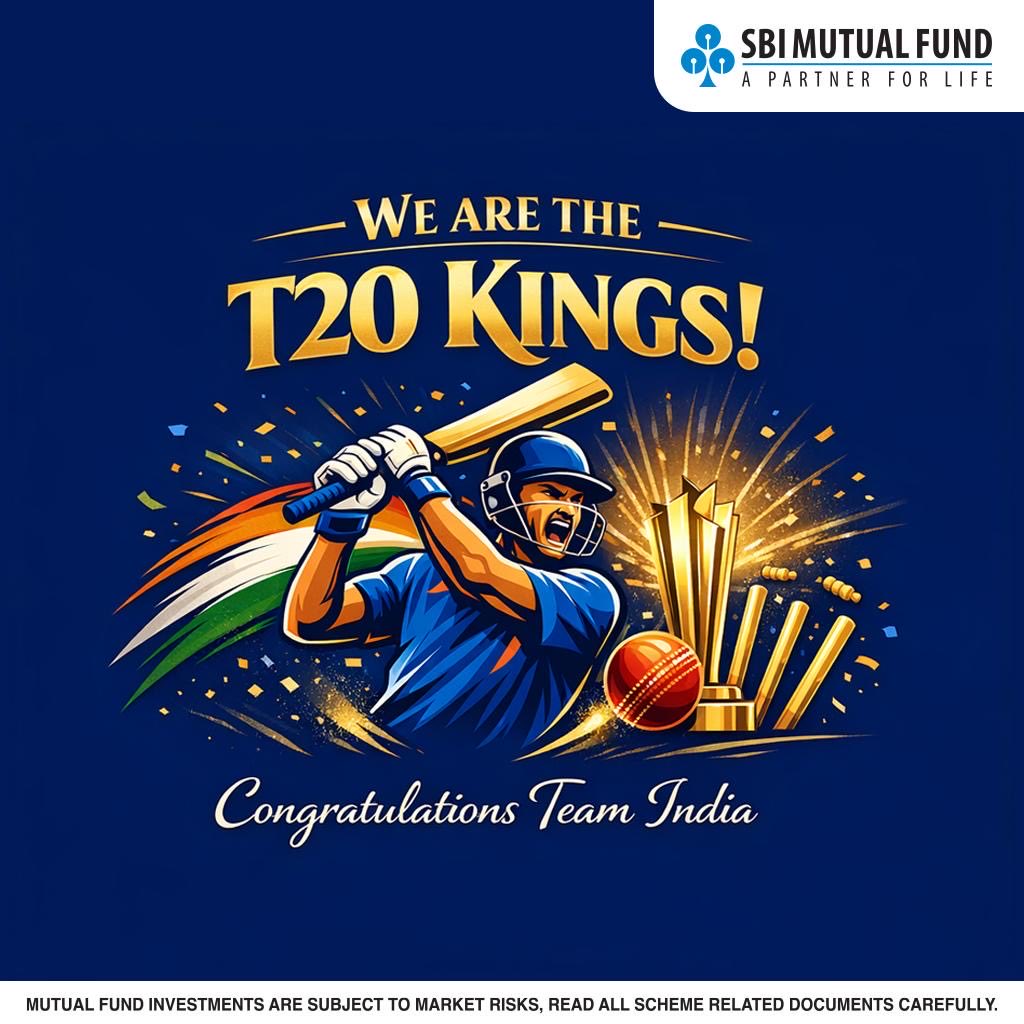 SBIMF's tweet photo. India India! A night of limitless joy for a nation which lives and breathes cricket, from the gullies and streets to the stadiums for their team. Congratulations Team India on winning the finals.

#TeamIndia #BleedBlue #IndiaWins #MenInBlue #CricketNation #ProudMoment https://t.co/4QudxEaJod