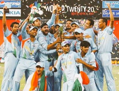 IndiaHistorypic's tweet photo. 2007 :: India Wins T 20 Cricket World Cup https://t.co/us4m9Oui6k