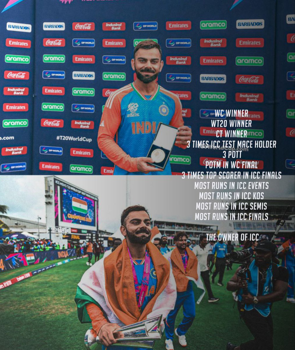 HereforVK18's tweet photo. @imVkohli The greatest ever in T20wc king Kohli 🐐 https://t.co/kezsg9G4yP