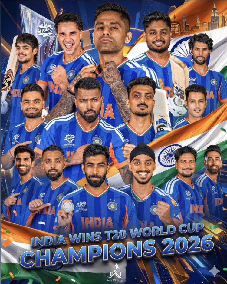 BnwarBhl1's tweet photo. Champions 🇮🇳 https://t.co/tfvt3sae3r