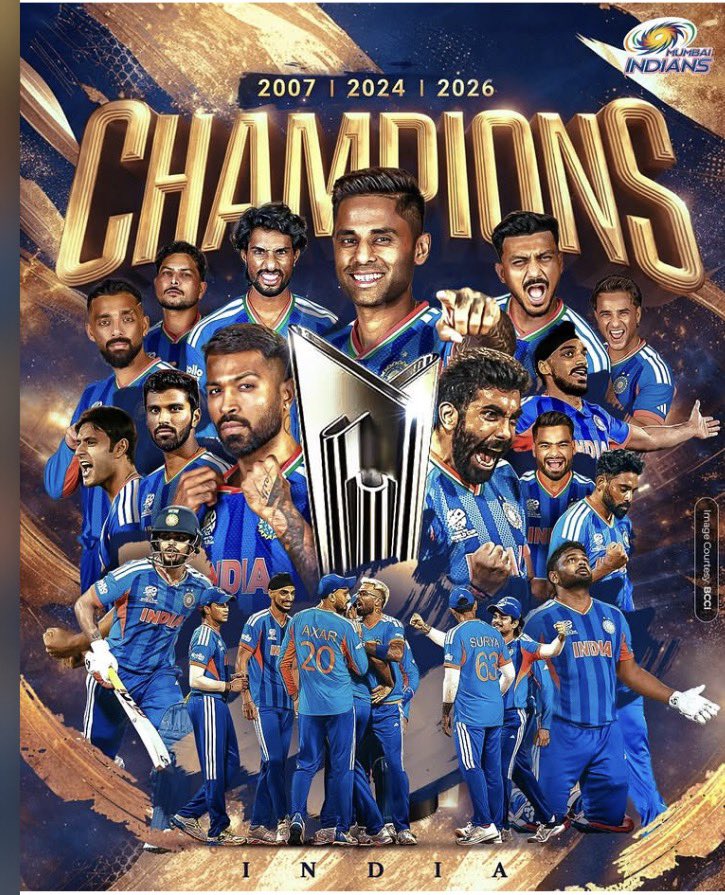 BnwarBhl1's tweet photo. Champions 🇮🇳 https://t.co/tfvt3sae3r