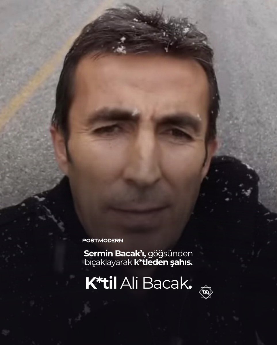 KATİL ALİ BACAK — Sermin Bacak’ı, göğsünden bıçaklayarak k*tleden şahıs.