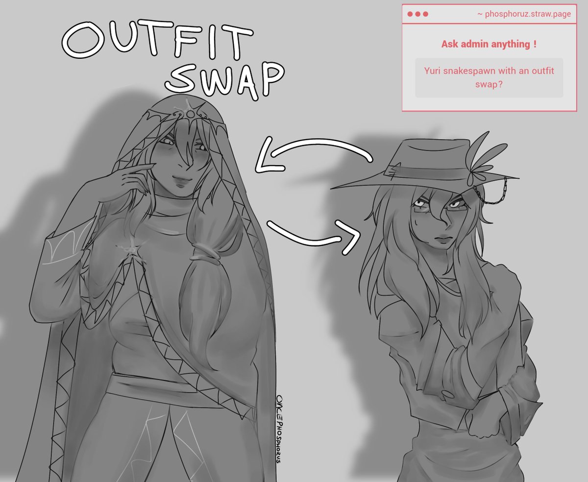OncePhosphorus's tweet photo. // Sure, Anon, here's the swap! FT. Fem Amarah from @/Spawnblessus
#snakespawn #askphosphorus https://t.co/MqDYbmdtNS