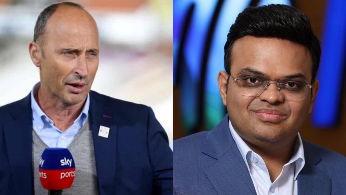nibraz88cricket's tweet photo. 🚨 NASSER HUSSAIN DROPS BOMBSHELL ON LIVE TV – CALLS OUT JAY SHAH & ICC’S SHAMEFUL BIAS.

‘The BCCI’s iron grip on the ICC is poisoning cricket. Flat, Indian-friendly pitches in a World Cup FINAL? 92 in the power play , that’s not cricket, that’s rigged! Bowlers get NOTHING while batsmen feast. This is straight-up manipulation. The spirit of the game is being murdered in plain sight. Keep this up & cricket dies, no trust left. DISGRACE.. 

(Sky Sports )  #T20WorldCup2026final #INDVNZ