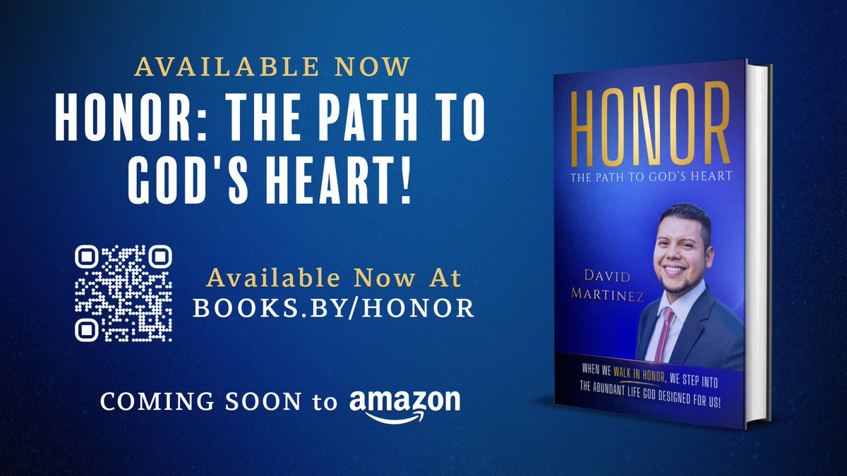PsDavidM274's tweet photo. What a birthday gift from God! 
Today, on my birthday, my first book is officially here!

This book comes straight from God’s heart—it’s my testimony of His overwhelming goodness in my life and my family’s life. Honor truly is the path that opens heaven’s favor!
So grateful and excited to share this with you.
Available now at: https://t.co/AOJMsdd8bH
Thank you for celebrating with me! To God be the glory 🙌🎂❤️

#FirstBook #Honor #GodsGoodness #BirthdayBlessings