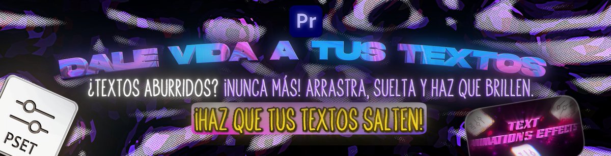 SdxOFICIAL's tweet photo. ¿Textos aburridos? ¡Nunca más! 🌈🎒 El Text Animations &amp; Effects Pack.
¡Haz que tus ediciones hablen por ti! ⬇️
📷 https://t.co/fvAApjlUed

TAGS
#TextAnimations  #EdicionDeVideo #EditorDeVideo #ContentCreator #VideoHacks #AdobePremiere https://t.co/suxBQEzdBd