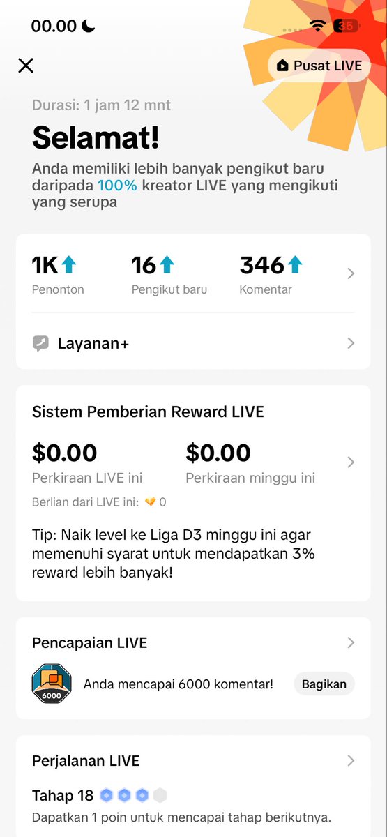 Untukku042's tweet photo. Kekuatan hp flagship. 

Sebelumnya biasanya tiap live yang nonton di bawah 10 orang, itu pun penonton pelanggan setia, paling banyak mentok belasan. 

3 hari terakhir ini efek ganti hp doang langsung rame tembus 300 viewers. https://t.co/5auhuuV8lw
