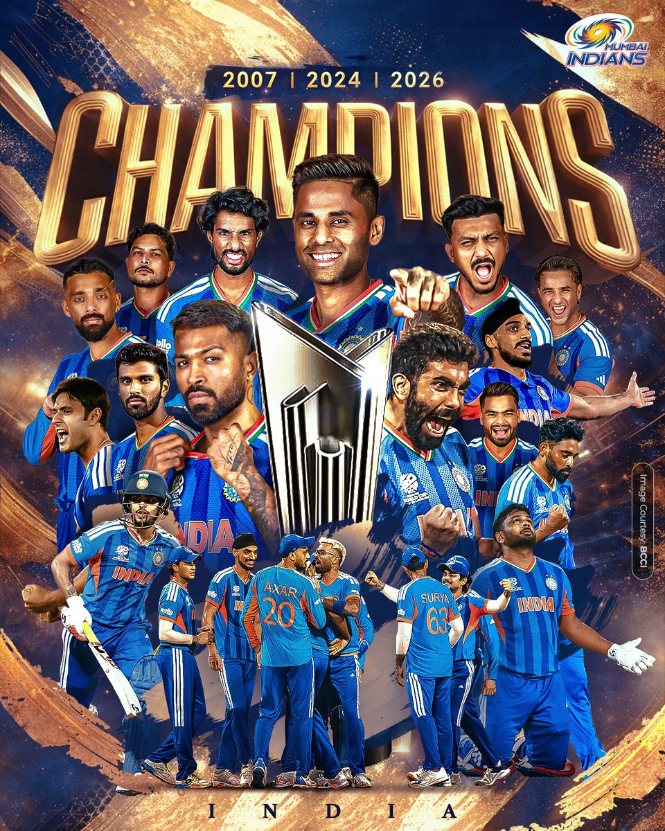 Shi123vu's tweet photo. #icct20worldcup2026 
#ICCT20World 
#iccu19worldcup 
3x 𝐂𝐇𝐀𝐌𝐏𝐈𝐎𝐍𝐒 🇮🇳🫡 https://t.co/wcBWWwhGRW