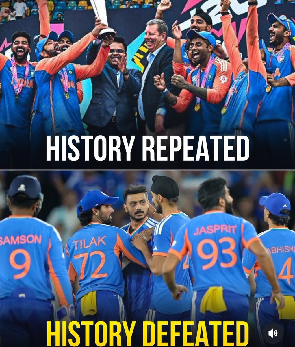 For every 19/11 of Ahmedabad 
There is a 08/03 of Ahmedabad 
#INDvsNZ #T20Final #Champions #TeamIndia