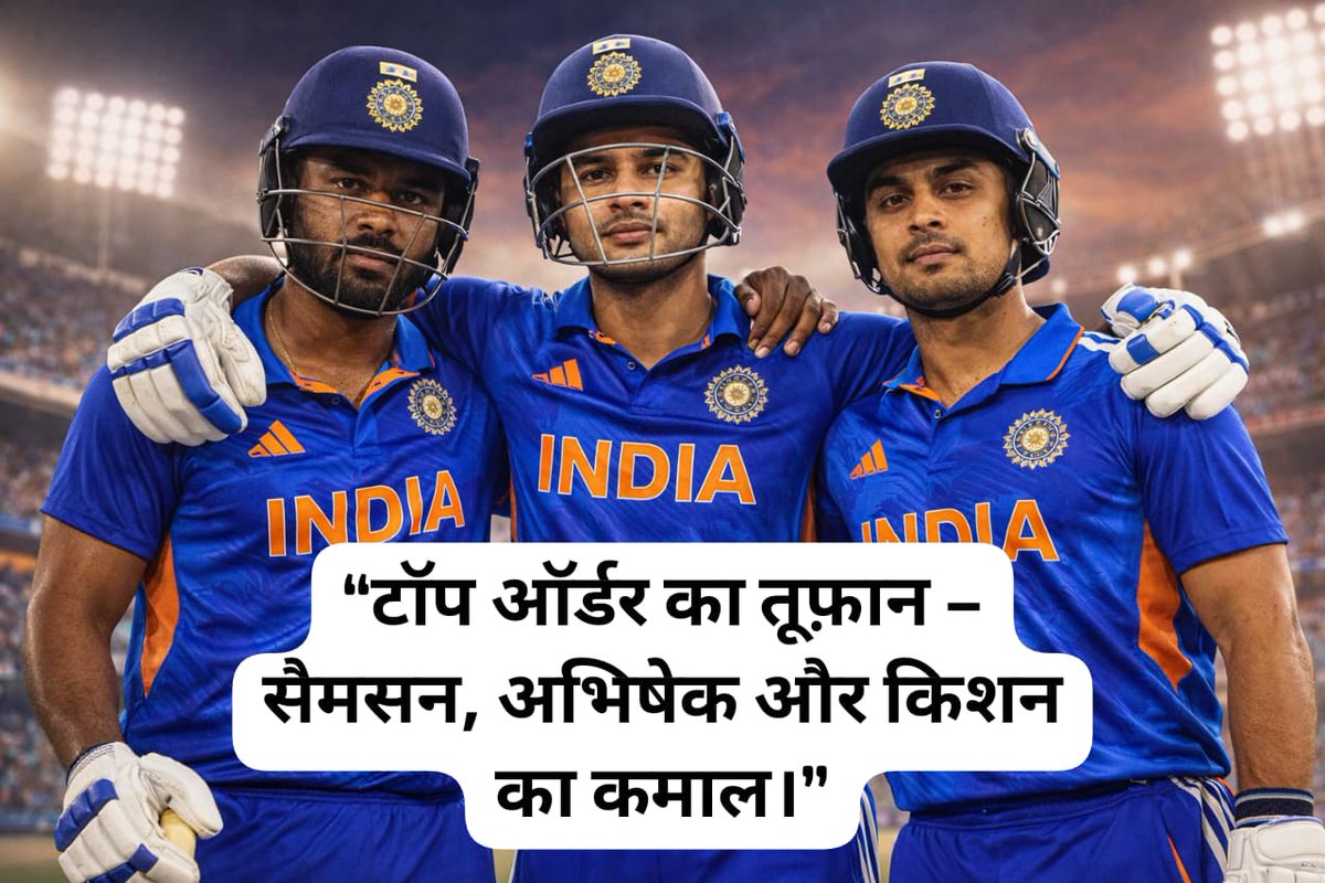#Champions भारत चैंपियन : टीम इंडिया ने इतिहास रच दिया है। भारत तीन बार T20 विश्वकप जीतने वाली पहली टीम बन गया है

thinkwithrajesh.wordpress.com/2026/03/08/t20…

#T20WorldCup2026final #INDvNZ
#SuryakumarYadav
#JaspritBumrah