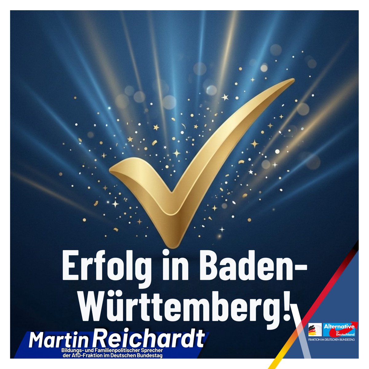 Herzlichen Glückwunsch der AfD Baden-Württemberg und ihrem Kandidaten <a href="/Frohnmaier_AfD/">Markus Frohnmaier</a> zur Ergebnisverdoppelung! 
Dieses hervorragende Ergebnis gibt Rückenwind für alle diesjährigen Wahlen - auch für uns als <a href="/AfD_LSA/">AfD Sachsen-Anhalt</a>!