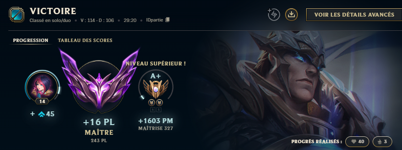 ClemsCP's tweet photo. @RiotPhroxzon before was +20/-20 and now have to deal with +16/-23 is it logic when im master every season and positiv winrate ? https://t.co/TN3QE2VV7J