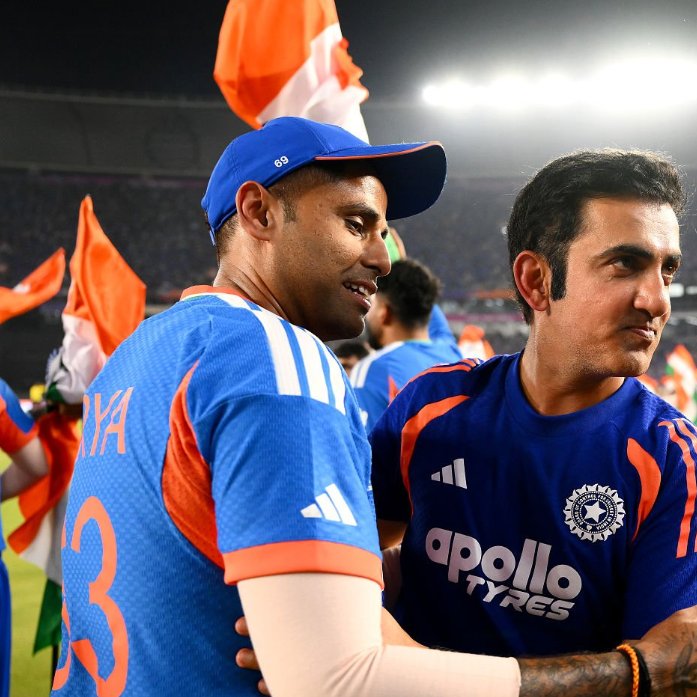 RcbianOfficial's tweet photo. Despite all the criticism, this duo delivered. Gautam Gambhir and Suryakumar Yadav ❤️ https://t.co/aY8xfLNIic