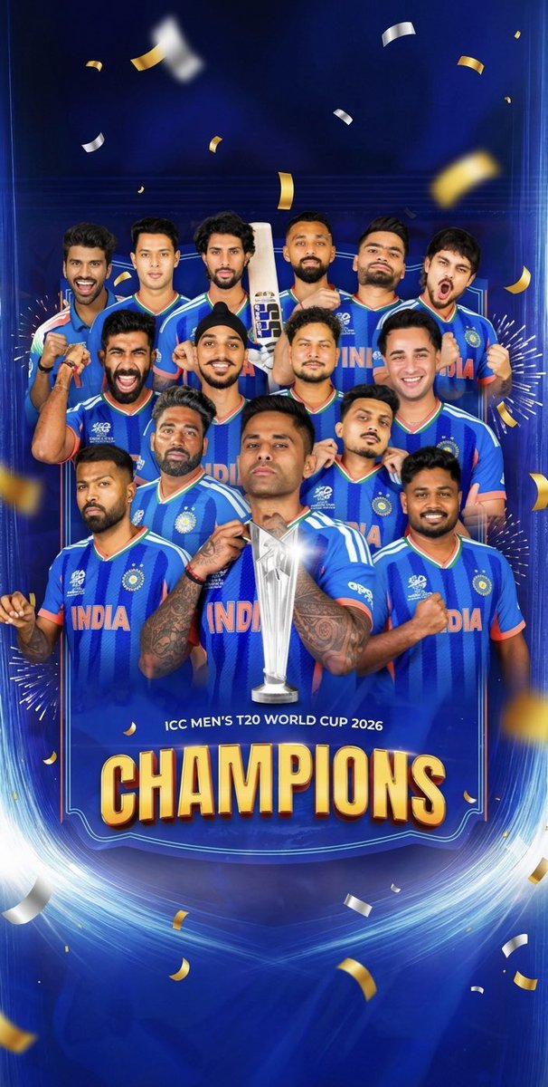 AmitSir_MPI's tweet photo. विश्व कप मैच में शानदार और ऐतिहासिक जीत के लिए टीम इंडिया को हार्दिक बधाई।

पूरे देश को आप पर गर्व है। 🇮🇳
#T20WorldCup2026final https://t.co/Qcn1ESckk3
