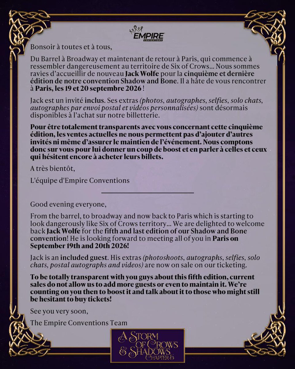 Empire Conventions tweet media