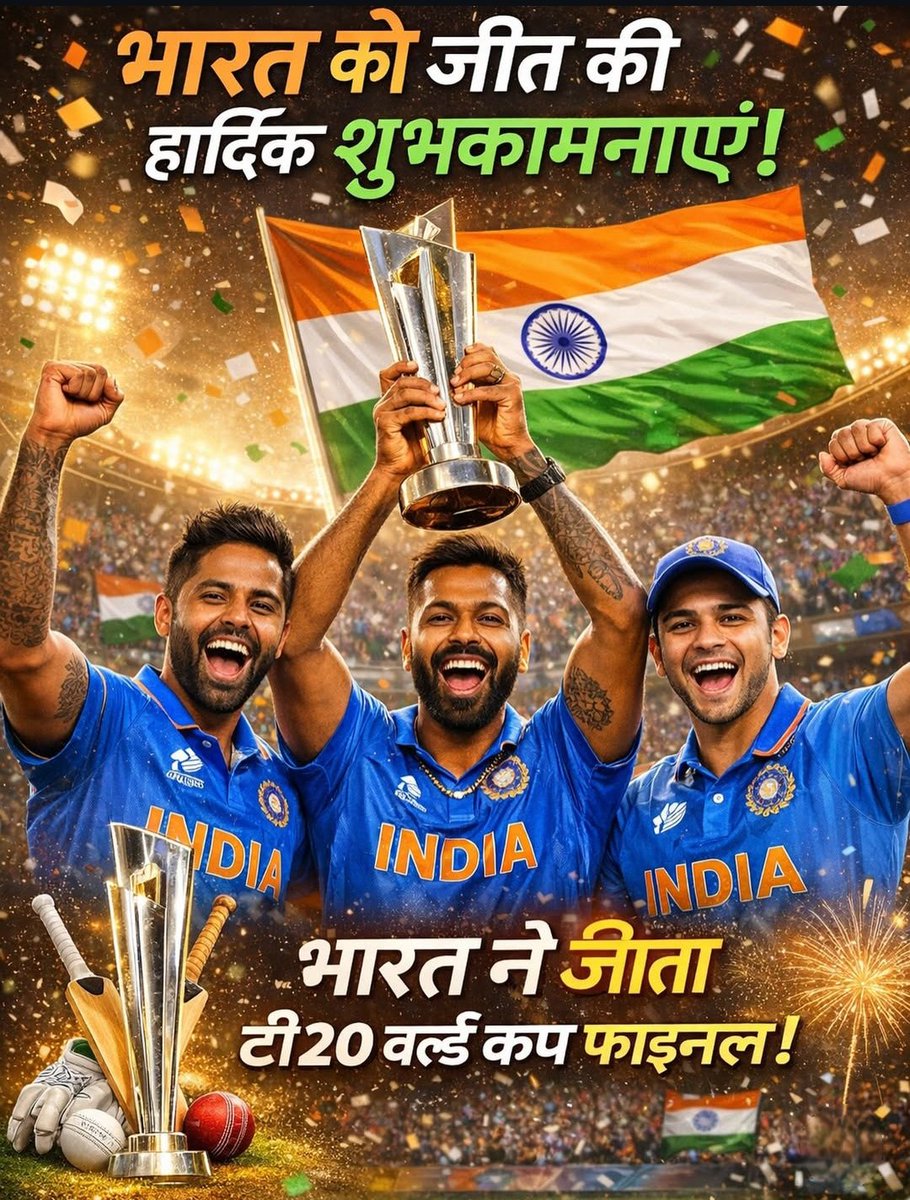 shivammsharmad's tweet photo. Congratulations Team India ❤️💐 https://t.co/0P6Kj1AAen