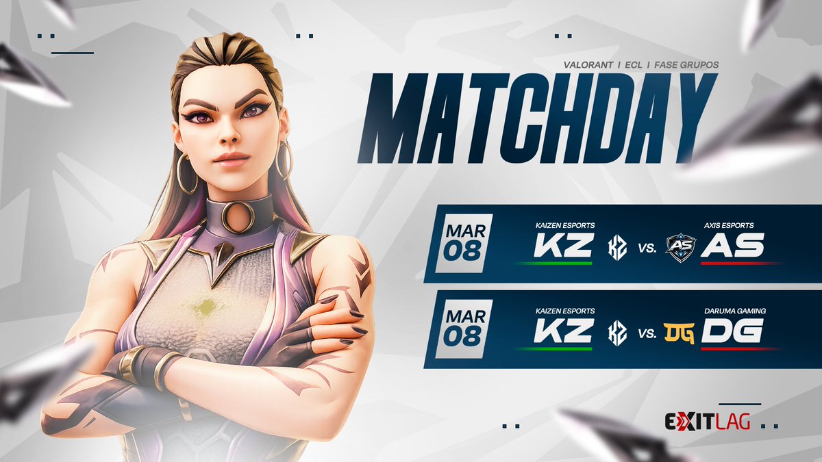 MATCH DAY de la liga <a href="/esports_ecl/">ECL</a> 
vs <a href="/AxisRxEsports/">Axis Esports</a> - <a href="/GamingDaruma/">Daruma Gaming</a> 
A darlo todo hoy 👀🔥
Míralo en vivo por: 
twitch.tv/godcita_ // 18hrs
twitch.tv/ecl___ // 22:30