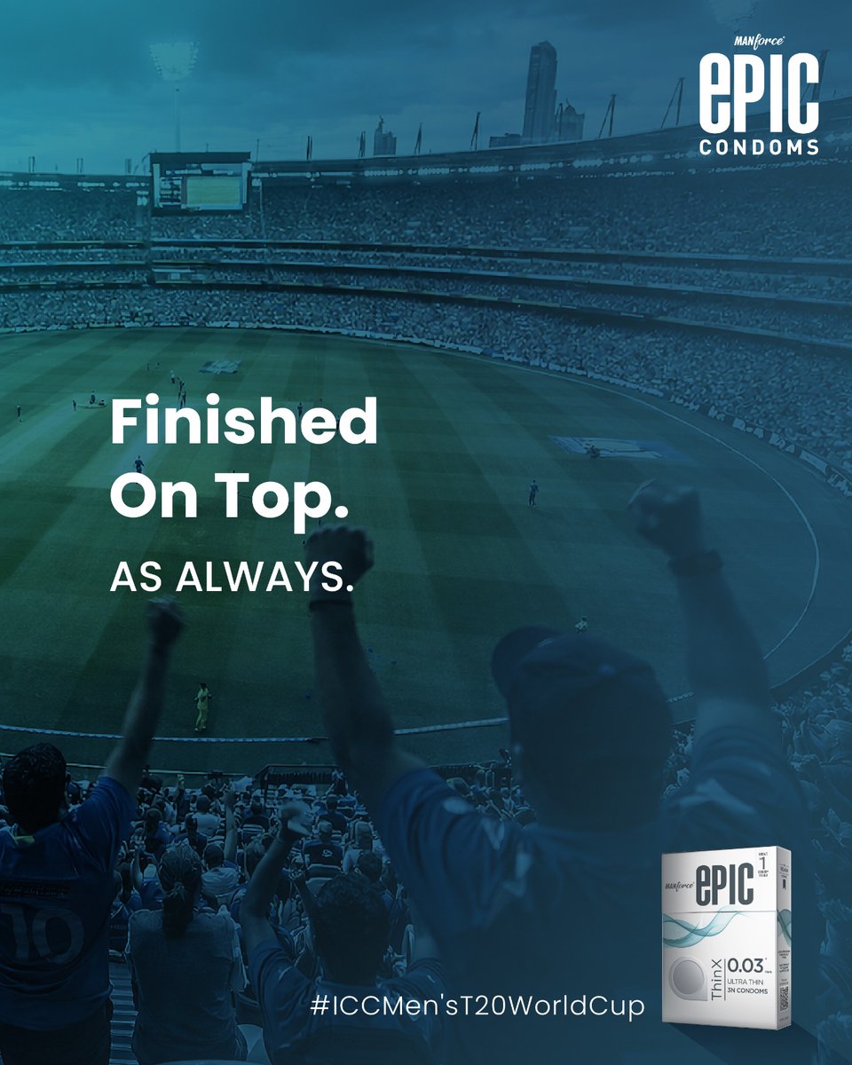EpicCondoms's tweet photo. What an EPIC finish!
#ICCmensT20worldcup

#EpicCondoms #UltraThinCondoms #PleasureUninterrupted #EpicThinXcondoms #T20WorldCup2026final https://t.co/TIfD7WD9rg