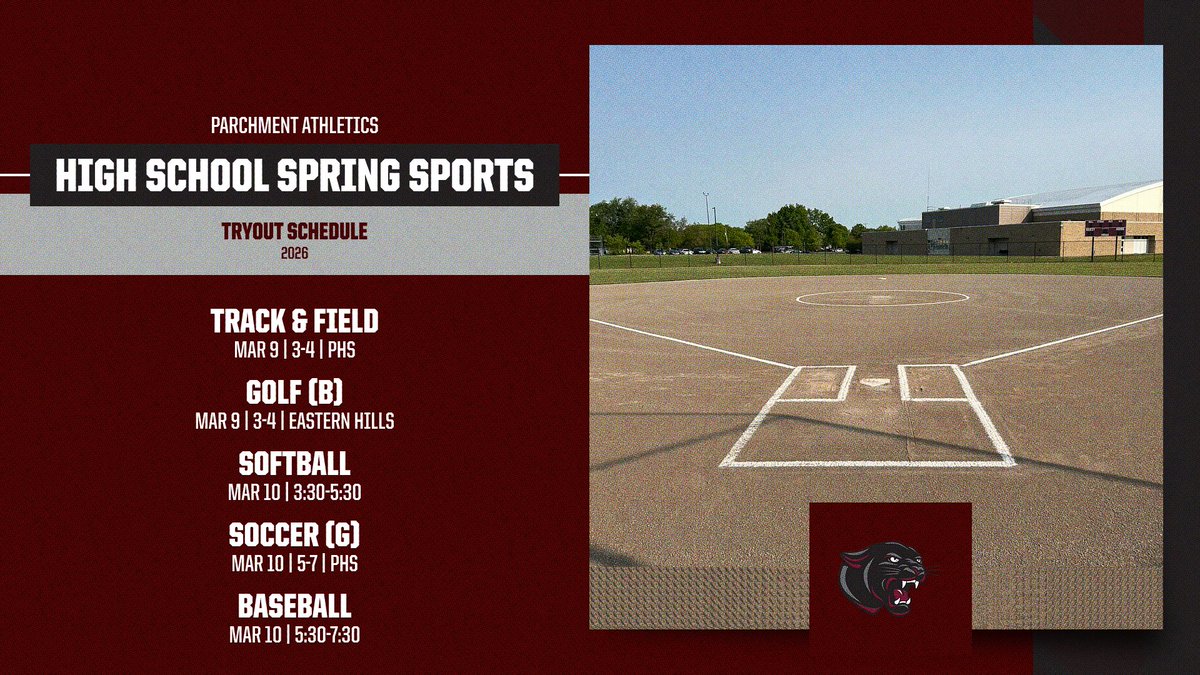 Parchment Panthers Athletics tweet media