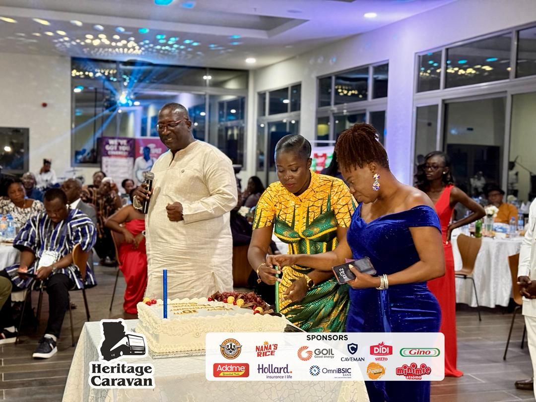 Channel1TVGHA's tweet image. 10 years of Heritage Caravan! 🎉✨ Citi FM &amp;amp; Channel One TV management and staff mark the milestone with cake, celebration, and unforgettable vibes. 🍰💫

#Day7 #HeritageCaravan #HeritageCaravanAt10 #HeritageCaravan2026 #HeritageMonth2026 #ChannelOneTV #CitiFM