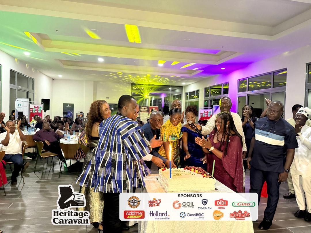Channel1TVGHA's tweet image. 10 years of Heritage Caravan! 🎉✨ Citi FM &amp;amp; Channel One TV management and staff mark the milestone with cake, celebration, and unforgettable vibes. 🍰💫

#Day7 #HeritageCaravan #HeritageCaravanAt10 #HeritageCaravan2026 #HeritageMonth2026 #ChannelOneTV #CitiFM