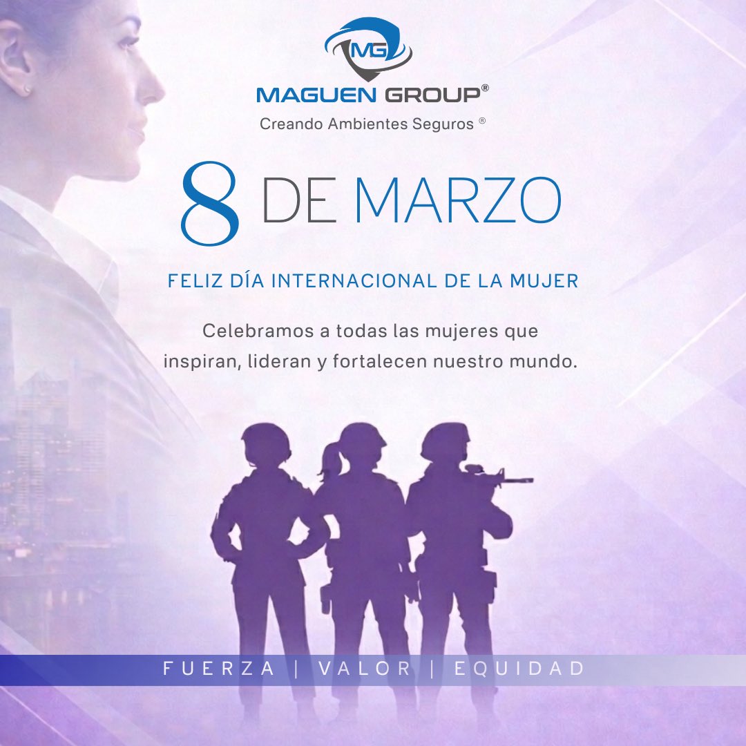 MaguenTeam's tweet photo. En Maguen Group hoy y siempre reconocemos a todas las mujeres que cada día impulsan cambios reales, abren caminos, toman decisiones y hacen que las cosas sucedan. Gracias por su ejemplo, su presencia y su valor
#DiaInternacionalDeLaMujer #8M #LiderazgoFemenino #MaguenGroup l https://t.co/SEGjeivflH