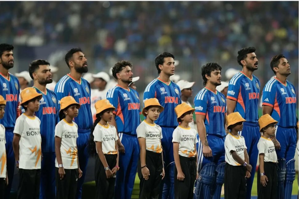 Saksham1503's tweet photo. Team India just did it again!   

Crushing New Zealand by 96 runs in the T20 World Cup 2026 Final at Ahmedabad — a record third title, first successful defense, and first win on home stadium. 

What a dominant performance!
Jai Hind! 
Bharat Mata ki Jai!
#T20WorldCupChampion https://t.co/UMsfye1oWT