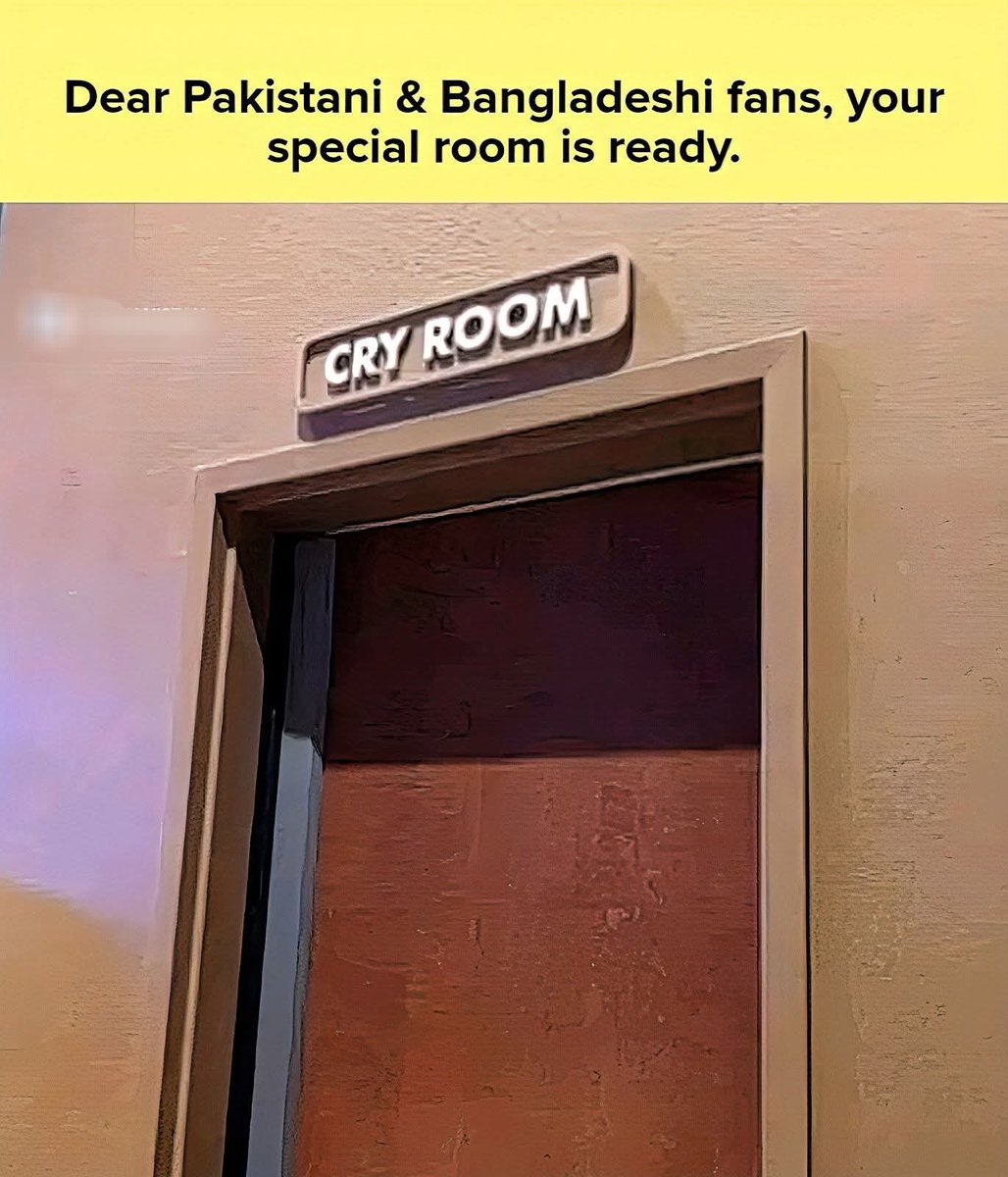 SunilBish29's tweet photo. A special room for Pakistani &amp; Bangladeshi fans...🇵🇰🇧🇩🤩

#IndiaVsNewZealand 
#T20WorldCup2026final https://t.co/ifENKdAw8x
