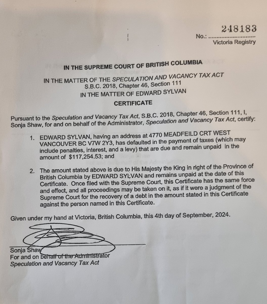 Segi_Lawsuits's tweet photo. So, is Edward Sylvan not only hiding from $Segi judgments but also from the tax authorities and debt collectors?

-$117,254.53+ Unpaid Personal Taxes
- $1.7+ million foreclosure

Source: https://t.co/62kBMb8ROK
(search by name) https://t.co/Ljl3EwZGED