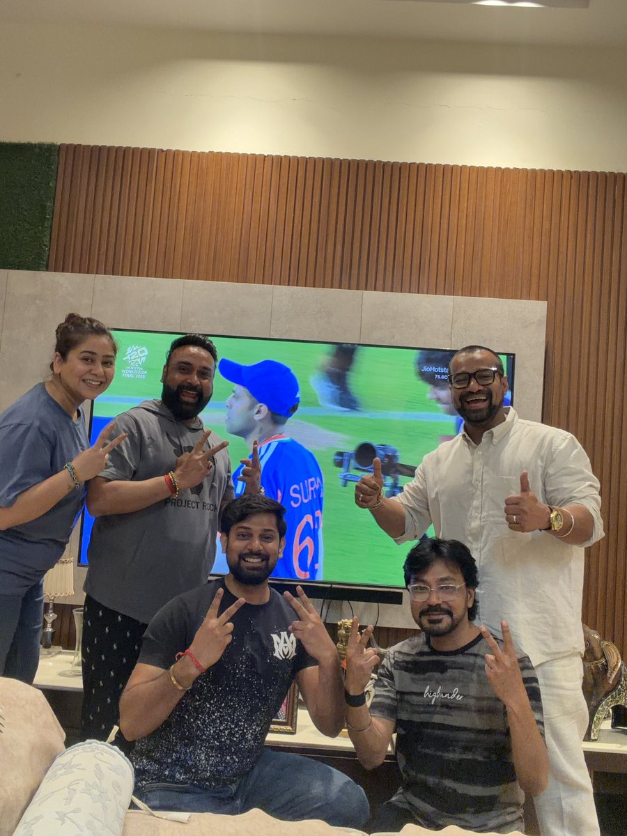 MishiAmit's tweet photo. Proud moment for us! 🇮🇳
Very well played, boys. Fantastic performances by @Jaspritbumrah93, @IamSanjuSamson, @IamShivamDube and @IamAbhiSharma4. Brilliant with both bat & ball tonight. A bow to Bumrah — the GOAT, truly the greatest of all time.

Great leadership by head coach @GautamGambhir and superb team management guiding this incredible win. What a victory to witness!

#JaiHind #JaiBharat #JaiMataDi
#T20WorldCup2026 #TeamIndia #ICC #IndianCricketTeam