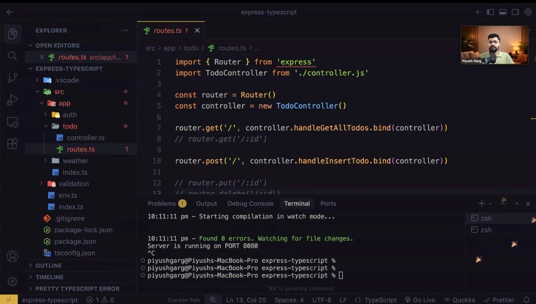Aditya989746994's tweet image. #Class16 of Web Dev Cohort 🔥
Today we Starting TypeScript journey with @Hiteshdotcom , @piyushgarg_dev , @nirudhuuu , @yntpdotme , @devwithjay , @surajtwt_ , @BlazeisCoding 
Aaj bhi t-shirt rahe gai 🥲