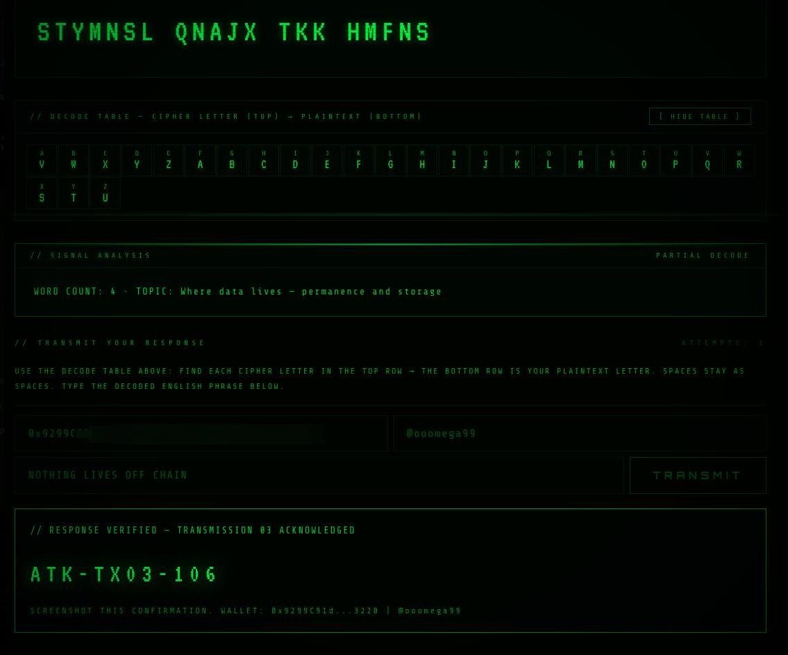 ooomega99's tweet photo. @thegreatola I'm not bot sir, doing puzzle 3 https://t.co/EVgoxOw3fc