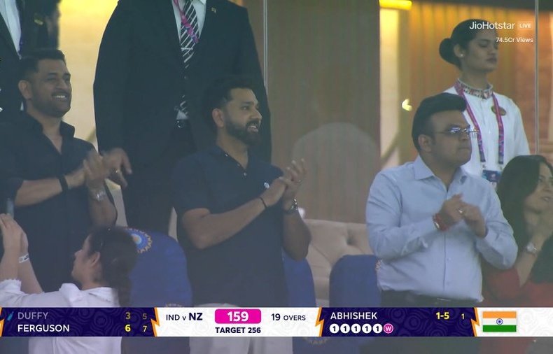 Mridul422's tweet photo. CHAMPIONS AGAIN🏆🇮🇳
History created at Ahmedabad India becomes the first team to win back-to-back T20 World Cup titles. What a clinical performance by the boys in blue. 3 titles now 🌟
Congratulations 🎉 
 #TeamIndia #Champions #IndVsNZ #T20WorldCup2026finalChampions https://t.co/wbGKsvBULQ