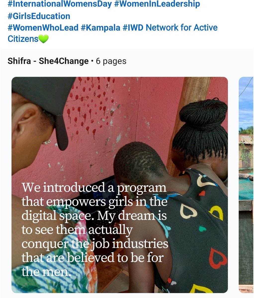 she4changeug's tweet photo. As we celebrate every woman out there @Dreamtown didn't not forget to recognize the good work our team leader and founder has done in the lives of women and girls.  We celebrate you @Shifrahmunaka .
.
You are such an inspiration to us.  Happy international women's day 
#IWD https://t.co/LQFSq829P7