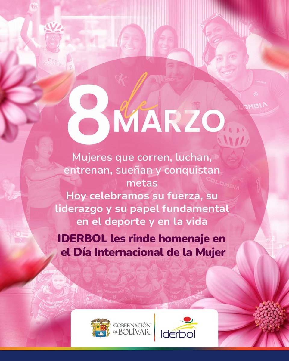 🌸 Reconocemos el papel de las mujeres en la construcción de una sociedad más equitativa

🙌🏾Desde IDERBOL destacamos a las deportistas, entrenadoras, juezas, dirigentes y a todas las mujeres que, con disciplina y trabajo, aportan al desarrollo del deporte en nuestro departamento