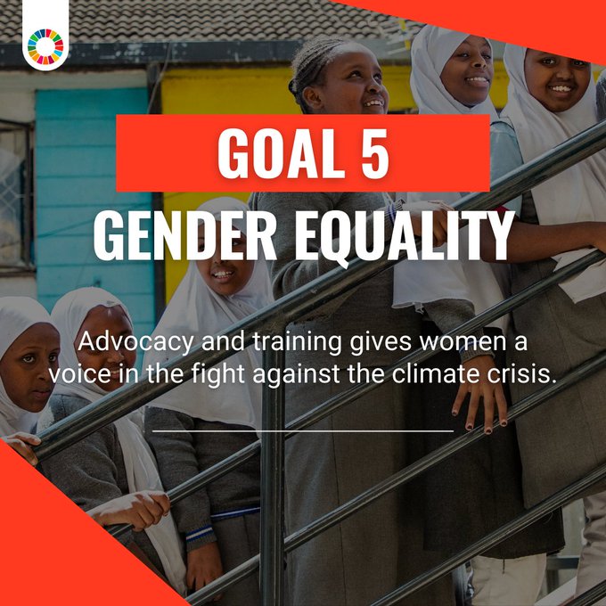 UNEP's tweet image. While the #ClimateCrisis is a threat for everyone, it does not affect everyone the same and too often magnifies gender inequalities.

This #WomensDay, see how we work to promote equality and women’s empowerment to achieve the #GlobalGoals: unep.org/topics/gender/…