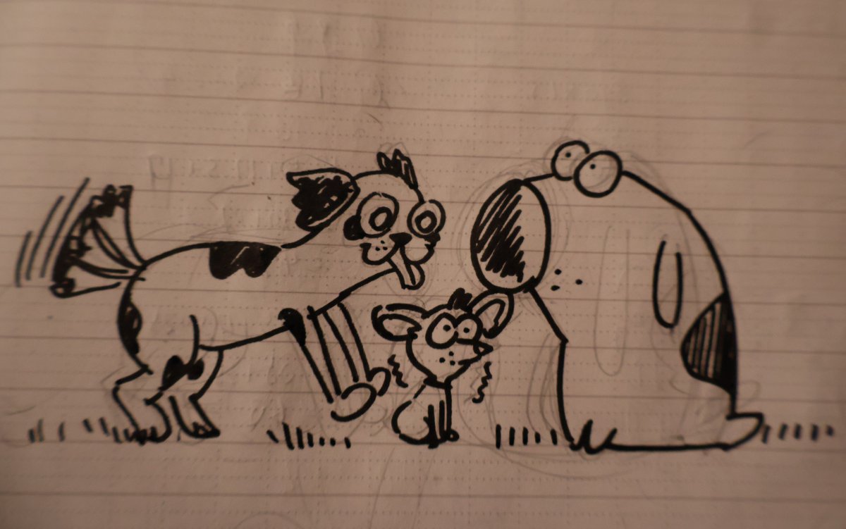 鏡の前でイケてる角度をさがすデッカー君など