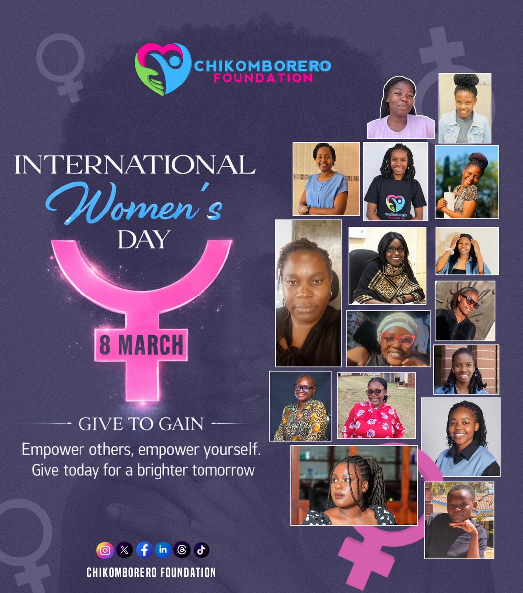 chikomborero_f's tweet photo. Happy International Women's Day.

At Chikomborero Foundation, we believe that an empowered woman becomes a blessing to those around her and empowerment begins with care, awareness and opportunity.

Because when a woman rises, a family rises. https://t.co/27u7FqcK2c