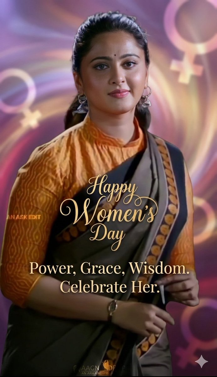 AnushkaStatus's tweet photo. A queen who inspires millions. 👑
Celebrating Anushka Shetty this Women's Day. 🌸

#HappyWomensDay
#AnushkaShetty
#InternationalWomensDay
#QueenAnushka
#WomenEmpowerment
#WomensDay
#StrongWomen https://t.co/3oJ0Hvx2ih