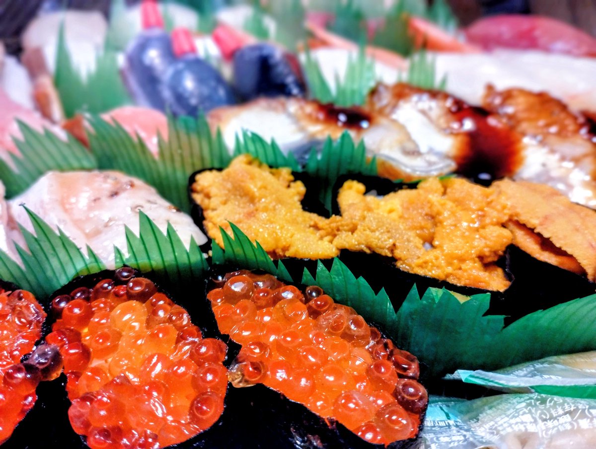 晩ごはん🍣 うに!いくら!かに!その他!