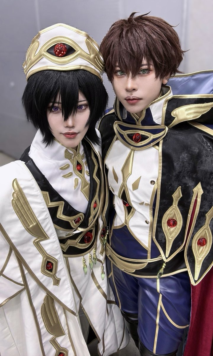 ⚠︎︎cos
コードギアス ゼロレクイエムのルルーシュとスザクでいましたෆ˚*
 #kachou