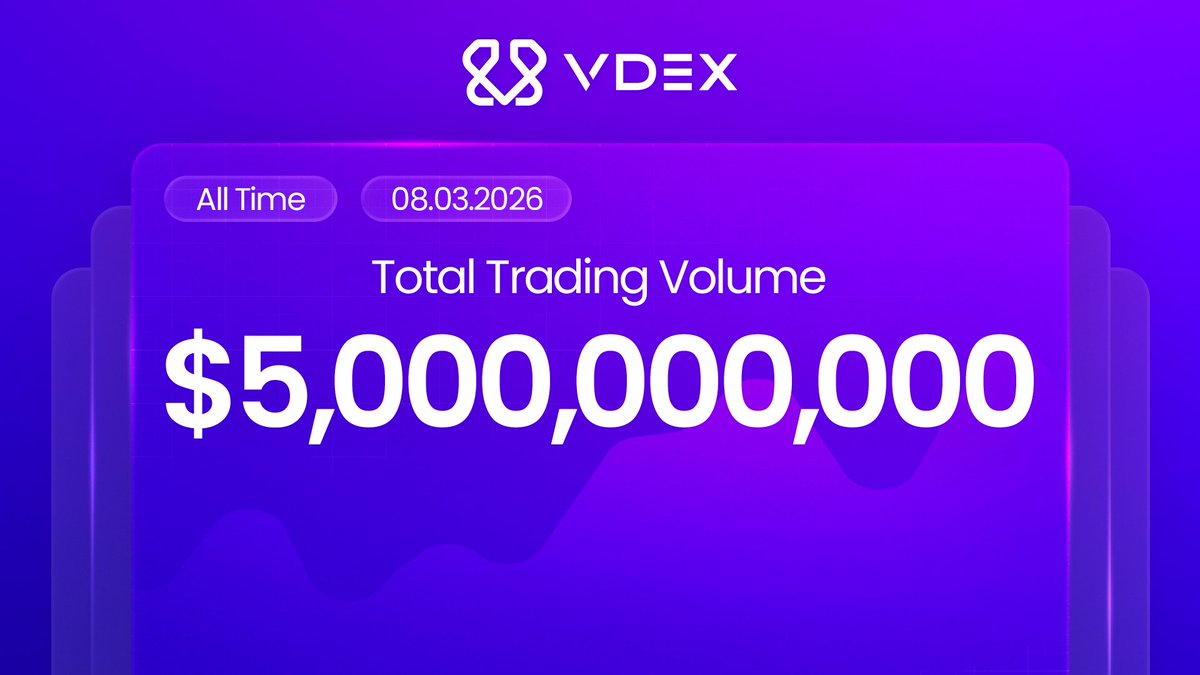 You did this. 

$5,000,000,000 Volume Traded. 

FIVE BILLION USD.  

There is no community like the VDEX community.