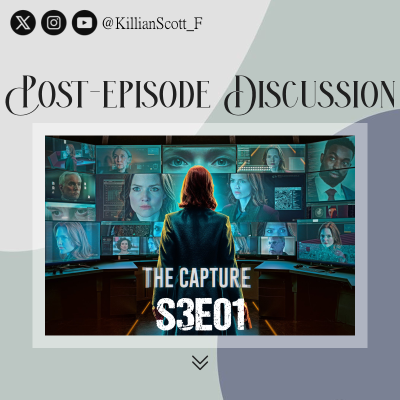 KillianScott_F's tweet photo. S3E01 - "Don't Look at the Camera"
Here's the discussion post where you can freely discuss the episode! It will remain posted for a week, until the next. Obviously, those who DON'T want spoilers should skip this!
#killianscott #noahpierson #thecapture #postepisodediscussion #bbc https://t.co/ZnNt6VEsgV