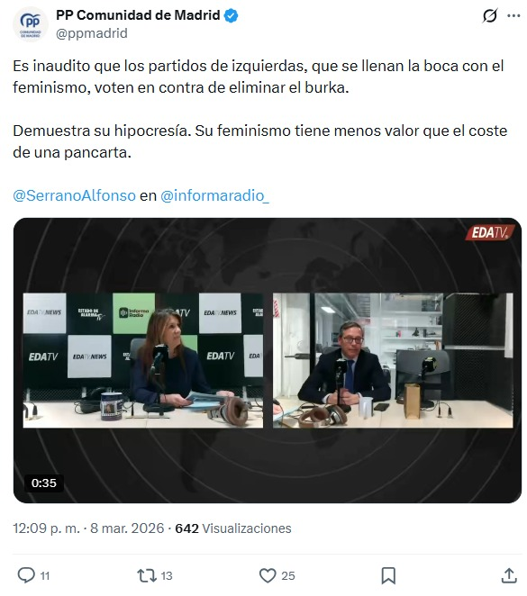 JulianMaciasT's tweet photo. Otro #8Marzo #DiaInternacionalDeLaMujer que en el PP solo hablan los hombres, y la única mujer que habló fue para censurar un evento feminista. https://t.co/PSZ7lzwUXM