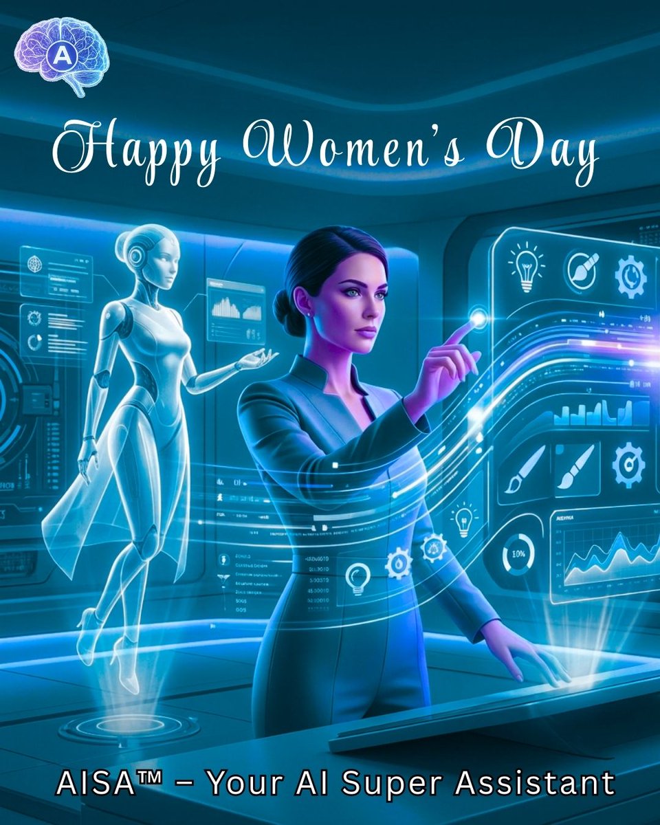 aimallglobal's tweet photo. Empowered women empower the future. 💜

Here’s to strong minds, bold dreams, and limitless possibilities.

Happy Women’s Day from Team AISA™. 

#WomensDay #AIMALL #UWO #InternationalWomensDay #WomenInTech #WomenInInnovation #AISA #AISuperAssistant #WomenEmpowerment #FutureOfAI https://t.co/vkbOumtNDV